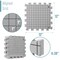 Mr. Pen- Blocking Mats for Knitting & Crochet Projects, 12" x 12", 9 Pack with 150 pcs T-Pins, Gray Aligned Grid Knitting Blocking Mats and Pins, Water & Heat Resistant